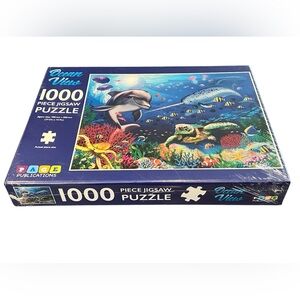 Ocean View 1000 Piece Jigsaw Puzzle Sea Aquatic Marine Life Dolphin New Sealed
